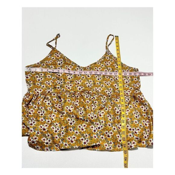 Shein Women's Sleeveless Floral Print Boho Peplum Cami Top Multi-Color Size 1XL - Picture 7 of 11